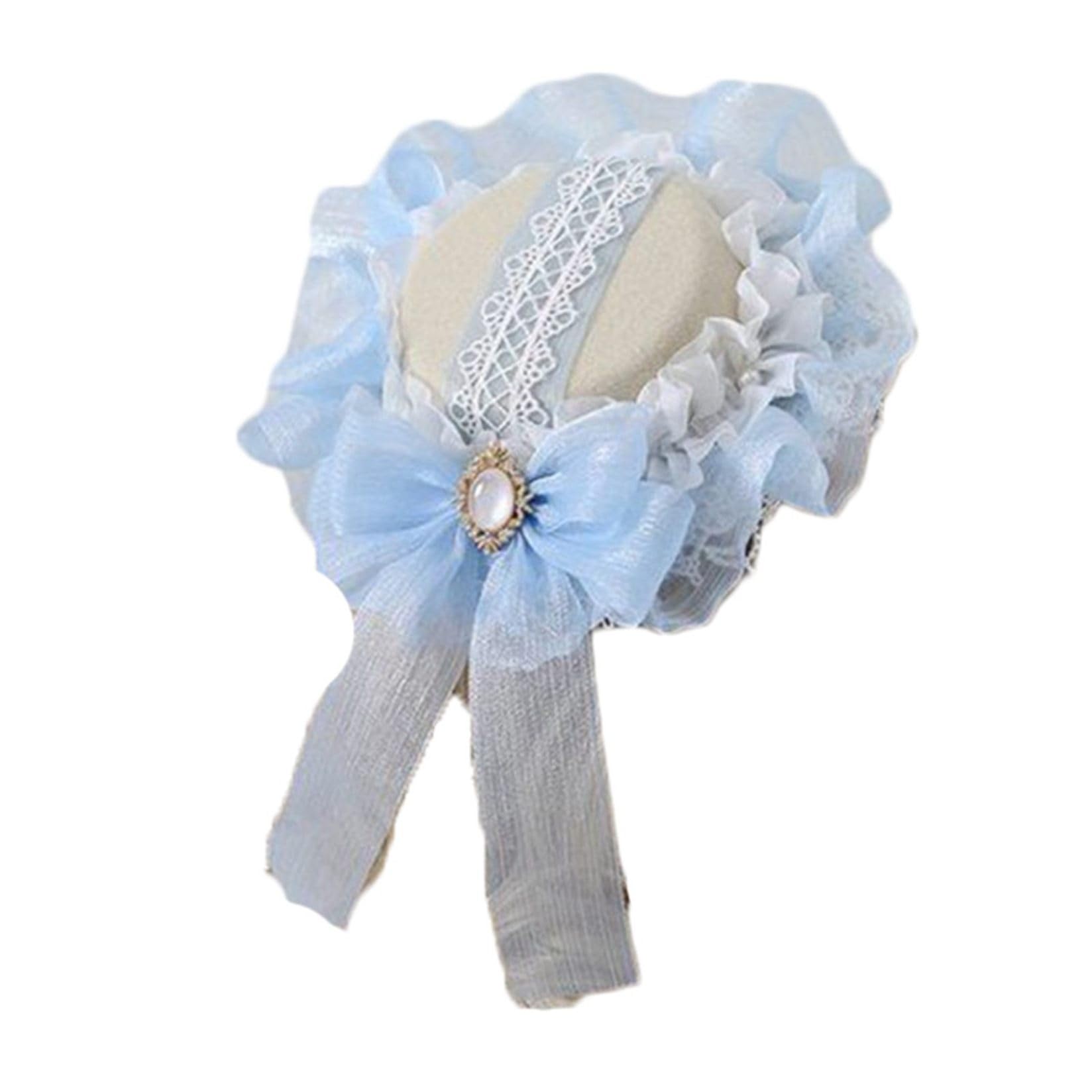 Amazon.co.jp: カクテルハット ブルー 姫系 ミニハット ロリータ風